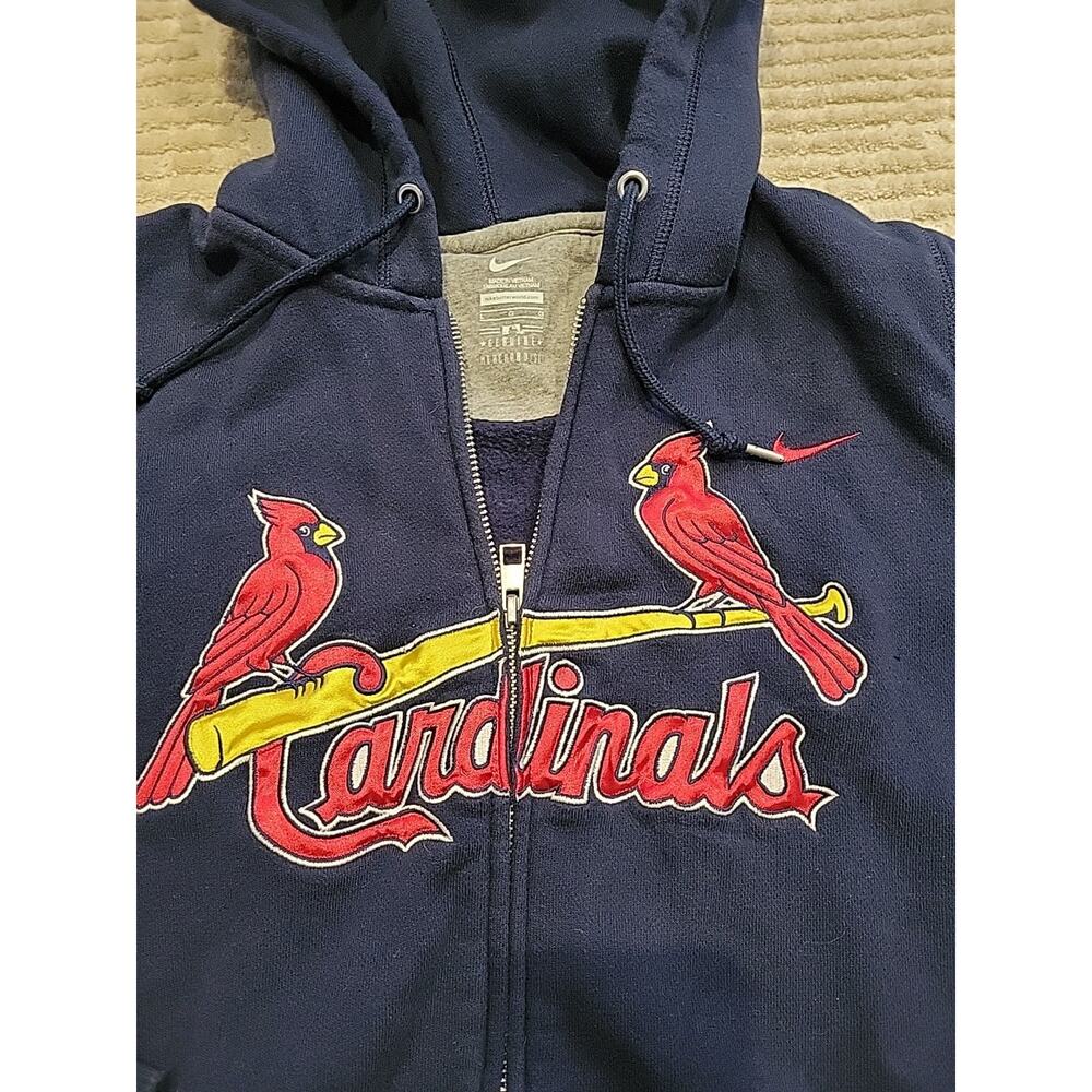 Nike St Louis Cardinals Hoodie Sweatshirt Baseball MLB Womens Large Adult Zip Up - Picture 2 of 6